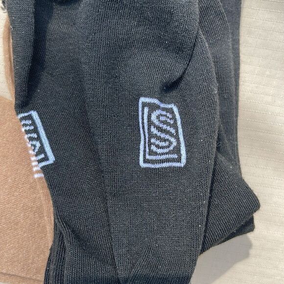 Casual Crew Socks for Women. Three pair, never worn, Black, Cream and Tan - Picture 5 of 5